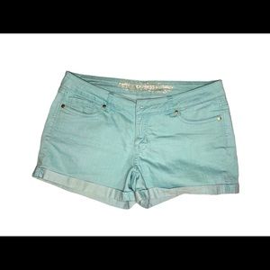 Express shorts. Aqua color. Size 12.